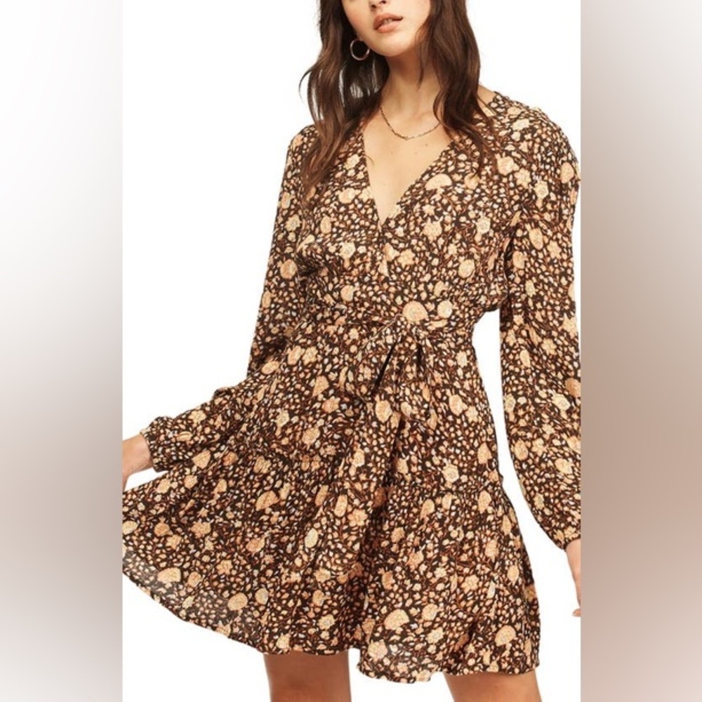 Billabong Golden Glow Long Sleeve Dress
